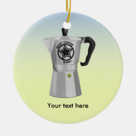 Kachel top expresso maker Moka Coffee Pot Keramisch Ornament