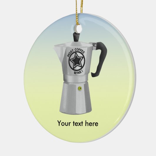 Kachel top expresso maker Moka Coffee Pot Keramisch Ornament (Links)