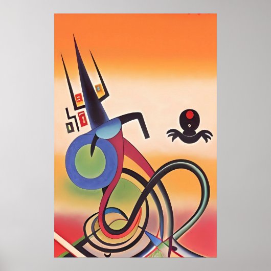 Kachina Dance Ken Gage Abstract Poster (Voorkant)