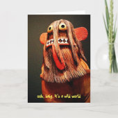 Kachina Doll Face Het is een Wild World Quote Scha Kaart (Voorkant)