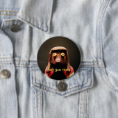 Kachina Doll Face Love You meer Script Schattige F Ronde Button 7,6 Cm (In situ)