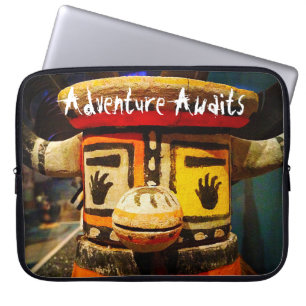 Kachina Doll Face Photo Adventure wacht op Schatti Laptop Sleeve