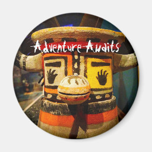 Kachina Doll Face Photo Adventure wacht op Schatti Magneet