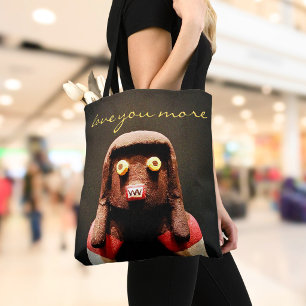 Kachina Doll Face Photo Love You Meer Script Schat Tote Bag