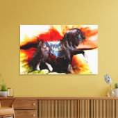 Kachina Hopi Horse Stretched Canvas Print (Insitu (Woonkamer))