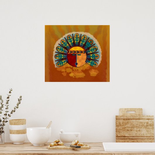 Kachina Mask Poster (Keuken)