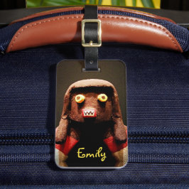 Kachina Pop Geboren Foto Script Met Naam Cute Bagagelabel