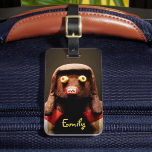 Kachina Pop Geboren Foto Script Met Naam Cute Bagagelabel