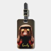 Kachina Pop Geboren Foto Script Met Naam Cute Bagagelabel (Voorkant verticaal)