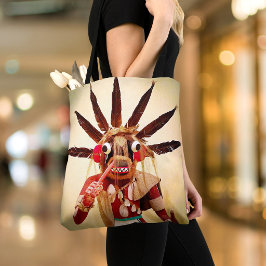 Kachina-pop Native American Hout Eenvoudig Krachti Tote Bag