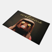 Kachina-popfoto welkomstscript Cute Whimsical Deurmat (Schuin)