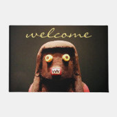 Kachina-popfoto welkomstscript Cute Whimsical Deurmat (Voorkant)