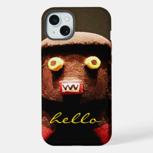 Kachina-poppengezicht Foto Hallo Script Vet Uniek iPhone 15 Plus Case