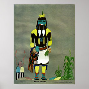 Kachinekafdruk "Long-Hair" Poster