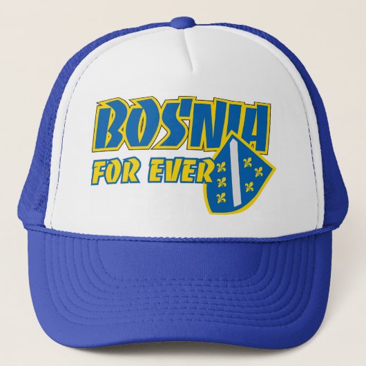 Kacket Bosnië voor altijd Trucker Pet (Voorkant)