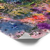 Kacofonie van kleur poster (Hoek)