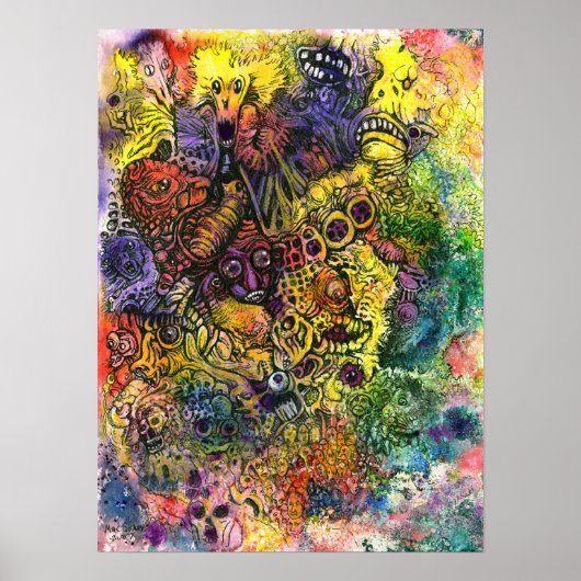 Kacofonie van kleur poster (Voorkant)