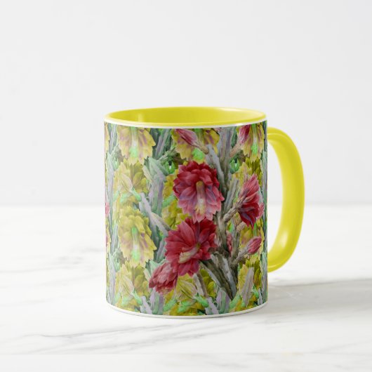 KACTUS, RODE PINKGEEL VAN STROOMSTROMEN MOK (Voorkant rechts)