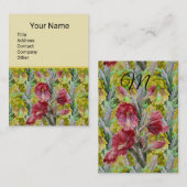 KACTUS, RODE PINKGEEL VAN STROOMSTROMEN VISITEKAARTJE (Voorkant / Achterkant)