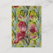 KACTUS, RODE PINKGEEL VAN STROOMSTROMEN VISITEKAARTJE (Achterkant)