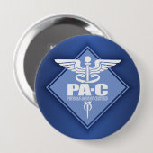 Kad PA-C (diamant) Ronde Button 4,0 Cm (Voorkant /achterkant)