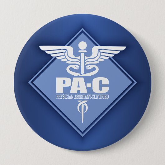 Kad PA-C (diamant) Ronde Button 4,0 Cm (Voorkant)