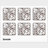 Kade Batik Ornament 5 Vierkante Sticker (Vel)