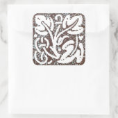 Kade Batik Ornament 5 Vierkante Sticker (Tas)