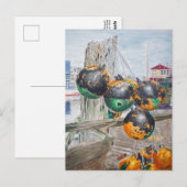 Kade stootkussens kunstwerk briefkaart (Voorkant / Achterkant)