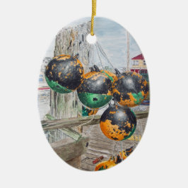 Kade stootkussens kunstwerk keramisch ornament