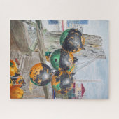 Kade stootkussens kunstwerk legpuzzel (Horizontaal)
