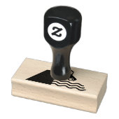Kade Waarschuwingsbord Icoon Rubberstempel (Stempel)