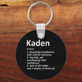 Kaden Definitie Gepersonaliseerde Naam Grappige Ve Sleutelhanger (Voorkant)