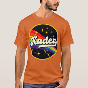 Kaden regenboog in ruimte  stijl t-shirt