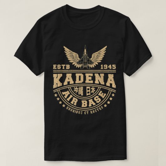 Kadena Air Base USAF Okinawa Japan T-shirt (Design voorkant)