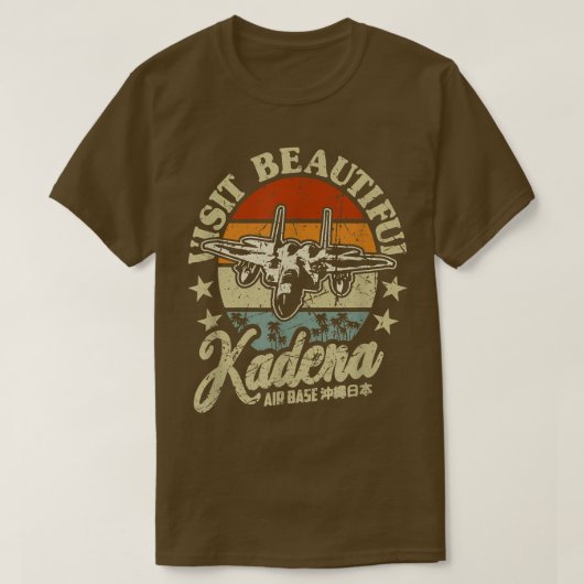 Kadena Air Base Visit Beauful Kadena USAF Okinaw T-shirt (Design voorkant)