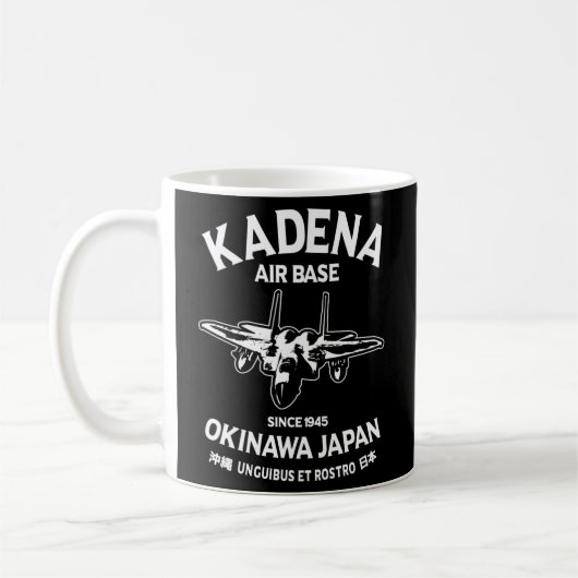 Kadena Vliegbasis Okinawa Japan F-15 Tactische Vec Koffiemok (Links)