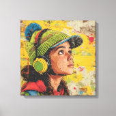 Kader abstracte kunst canvas afdruk (Voorkant)