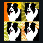 Kader Collie Dog Pop Art Poster Originele illustra<br><div class="desc">Kader Collie Dog Pop Art Poster Originele illustratie</div>