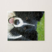 Kader Collie Dog toevoegen Tekstpakket Legpuzzel (Horizontaal)