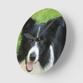 Kader Collie Dog toevoegen Tekstpakket Ronde Klok (Hoek)