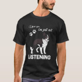 Kader Collie ik hoor dat je niet luistert T-shirt (Voorkant)