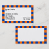 Kader controleren - Blauw en Oranje Visitekaartje (Voorkant / Achterkant)