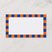 Kader controleren - Blauw en Oranje Visitekaartje (Achterkant)