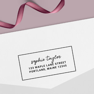 Kader Stijlvol script Naam Terugkeeradres toevoege Zelfinktende Stempel