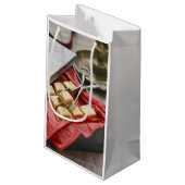Kader van toffee-snoepjes klein cadeauzakje (Achterkant Gekanteld)