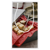 Kader van toffee-snoepjes klein cadeauzakje (Voorkant)