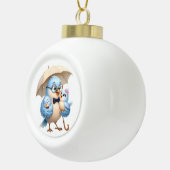 Kader Vogel Sneeuwvlok Ornament Vader Cadeau (Rechts)