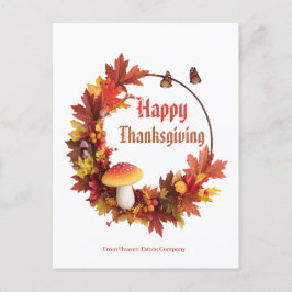 Kader voor aangepaste zakelijke Thanksgiving Briefkaart