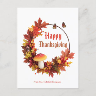 Kader voor aangepaste zakelijke Thanksgiving Briefkaart